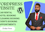 design online car dealership or car rental wordpress website